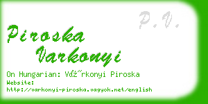 piroska varkonyi business card
